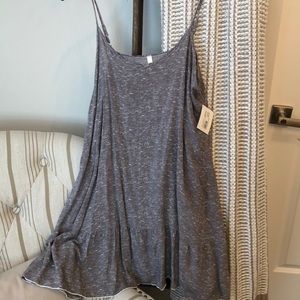 Purplish Grey Baby Doll Tank NWT